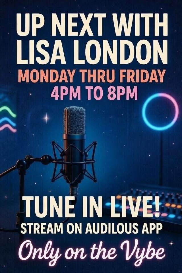 LisaLondonShow's tweet photo. Hey family, join me this afternoon from 4pm-8pm EST, on Up Nexxt…with Lisa London. Of course we’re bringing you the best in R&amp;B and Soul and Throwback jams! It’s your music, YOUR WAY!!https://t.co/bM4wL6EfzG https://t.co/h70iovvGPb