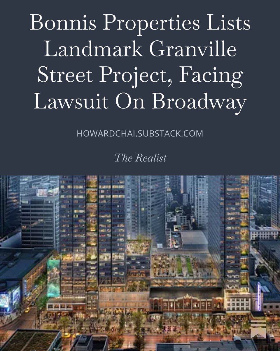 Howard__24's tweet photo. Bonnis Properties has listed its landmark 800-876 Granville Street / Commodore project in Vancouver. They're looking for either a sale or a partner. #vanRE

They're also facing a lawsuit over a different transaction. Full story:

https://t.co/309lY3ud8N https://t.co/r8sJHIMSxq