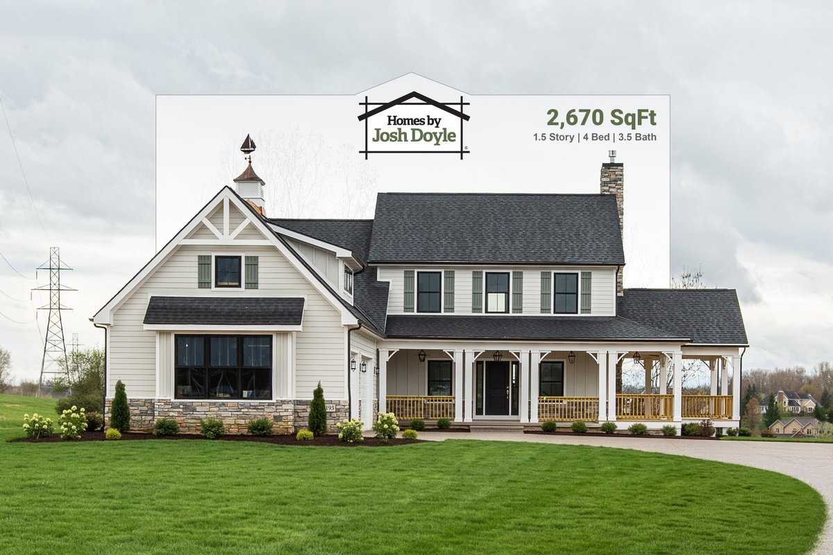 JoshDoyleHomes's tweet photo. Design in 3D + Build on your lot + Visit our models
2,670SqFt Custom 1.5 Story | 4 Bed | 3.5 Bath https://t.co/Z0xyqbGPsQ