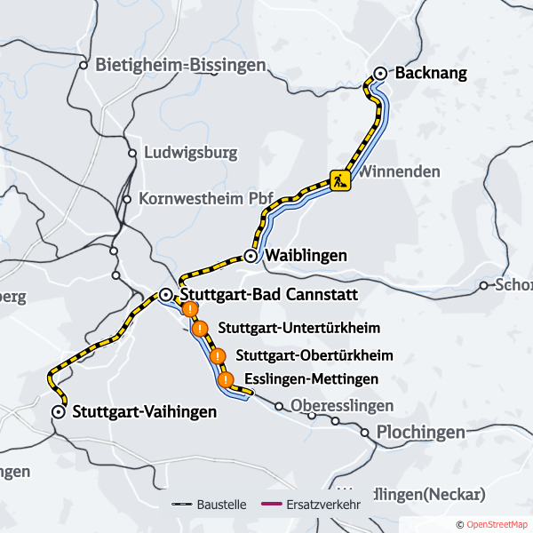 SBahn_Stuttgart's tweet photo. 🚧 #Drandenken 🚧
Heute Nacht führt die DB an mehreren Strecken im #SBahnNetz Instandhaltungsarbeiten durch.
Die Linien #S1, #S3, #S4 & #S6 können nicht wie gewohnt verkehren.
Details, auch zum #Ersatzverkehr mit Bussen #S1E & #S3E
👉 https://t.co/zJL6ogfkCg https://t.co/DnvujybmFc