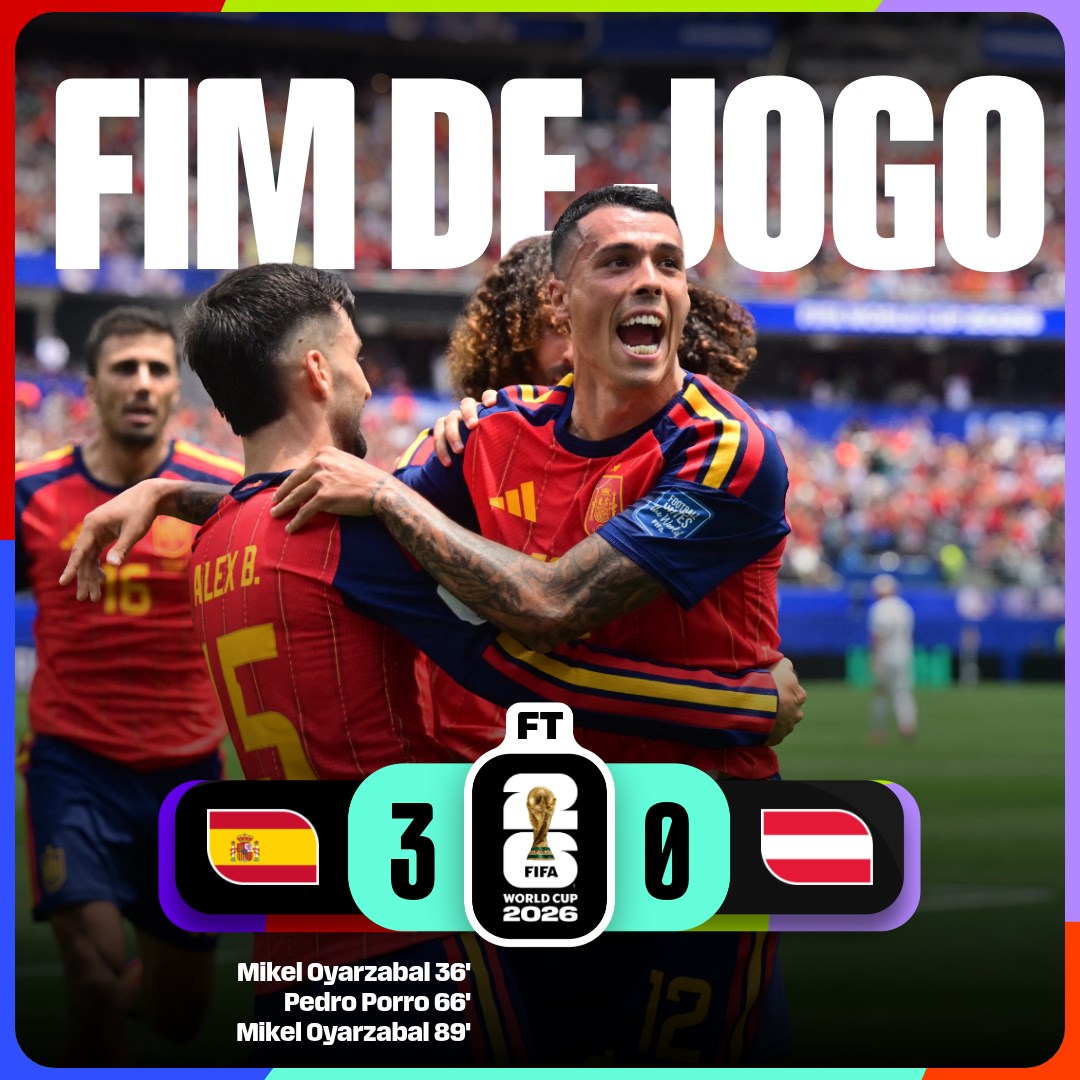 fifaworldcup_pt's tweet photo. Espanha vence a Áustria por 3 a 0 e avança às oitavas 🇪🇸🆚🇦🇹

#CopaDoMundoFIFA