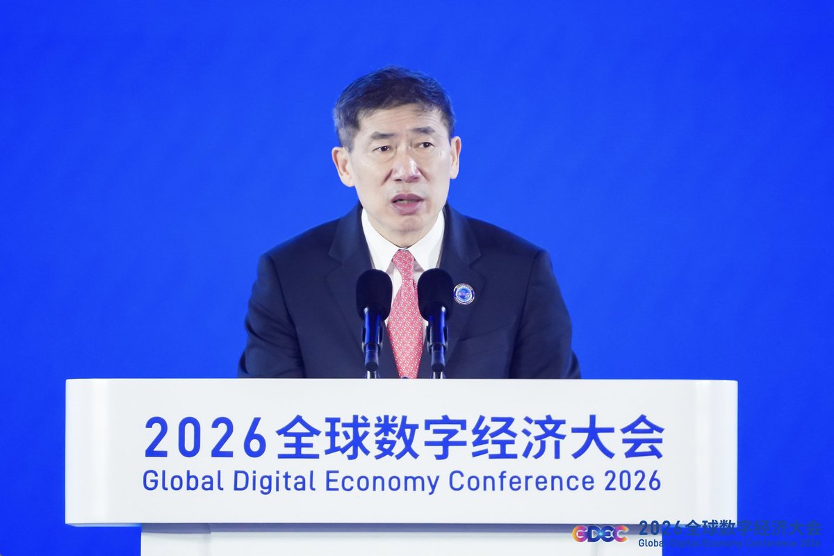 HaoliangXu's tweet photo. Honoured to join the opening of the 2026 Global Digital Economy Conference in Beijing. As the world looks for new accelerators of sustainable development, digital transformation must be inclusive, trusted and aligned with the #SDGs. Read my remarks ➡️https://t.co/qJa3BbhLdD https://t.co/b1dFwv1HDj