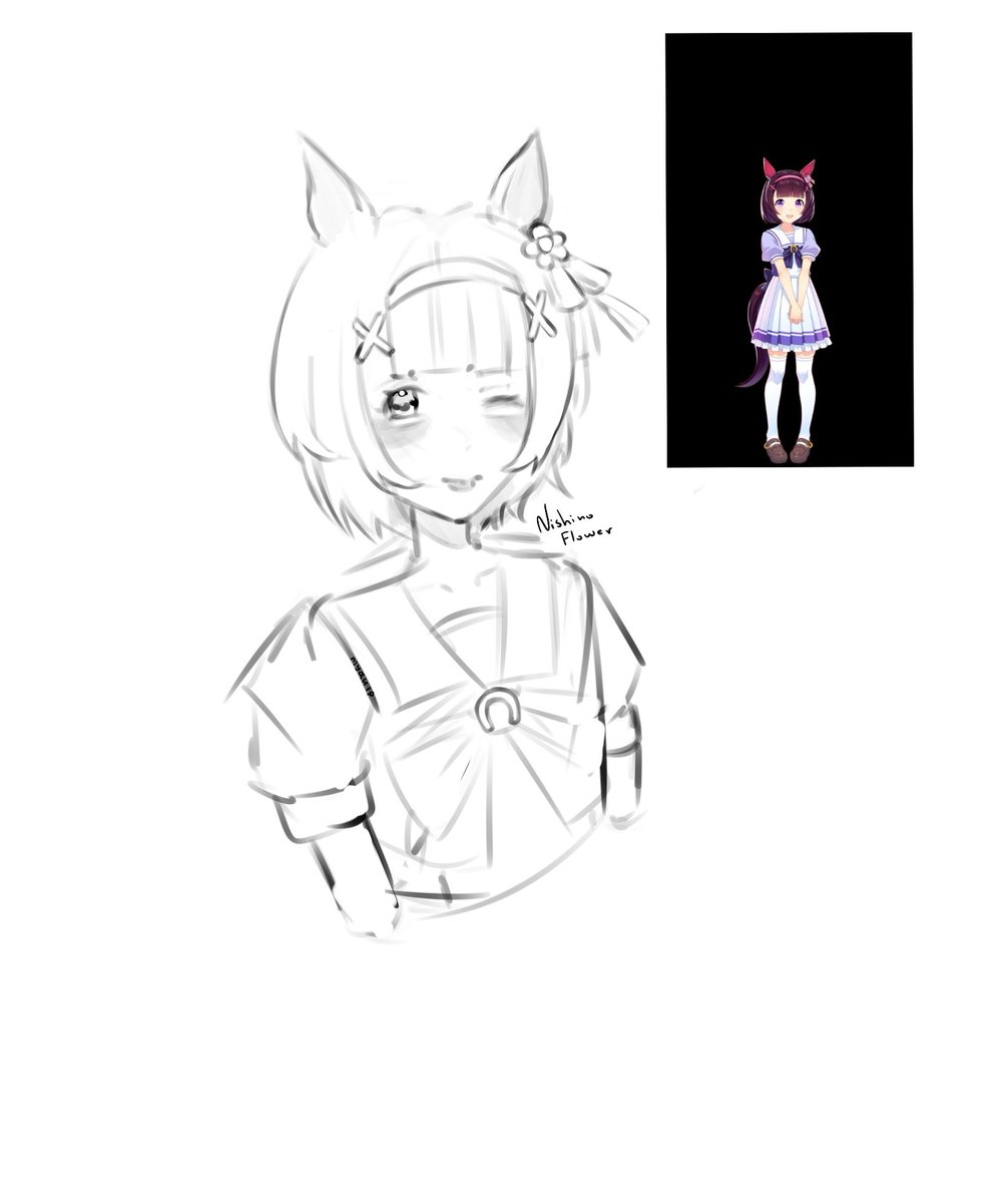 myaulp's tweet photo. One more small sketch^^
#Nishino_Flower #umamusume https://t.co/pjQAmnww58