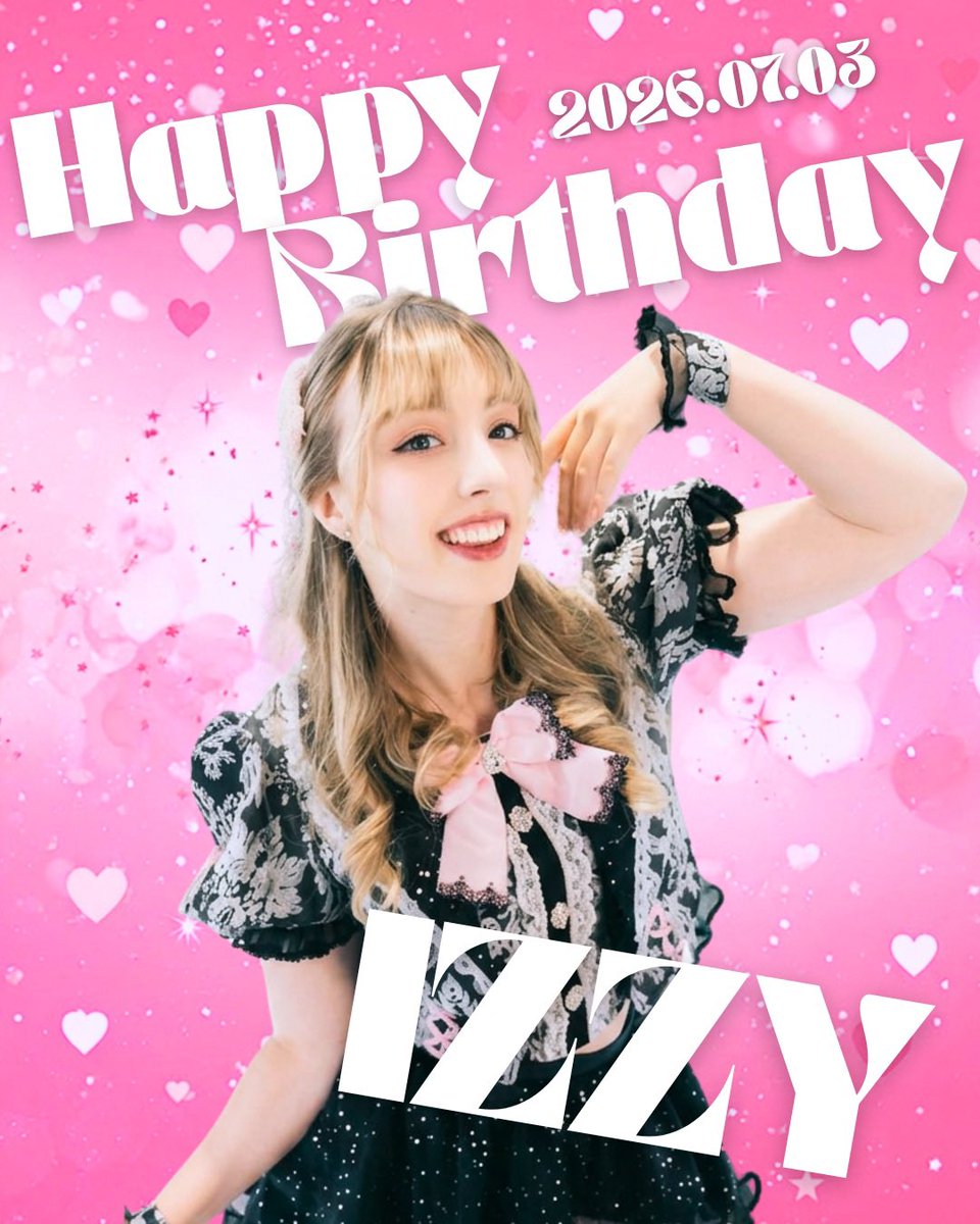 reboooot_info's tweet photo. 本日、7月3日は…
ピンク担当 イジーの誕生日🎂🥂🎉

｡o🩷o｡+｡o🩷o｡+｡o🩷o｡+｡o🩷o｡

         ⋆⸜⊹₊ 𝐇𝐚𝐩𝐩𝐲 𝐁𝐢𝐫𝐭𝐡𝐝𝐚𝐲 ₊⊹⸝⋆
                          𝐈𝐙𝐙𝐘  

｡o🩷o｡+｡o🩷o｡+｡o🩷o｡+｡o🩷o｡ https://t.co/xt1yAgagXE