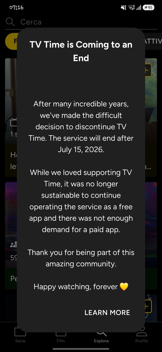 LaIreok's tweet photo. So guys we have 12 days to save #tvtime, or develop a very similar app. 
My heart is broken ,😭 https://t.co/vODoXLVbB5