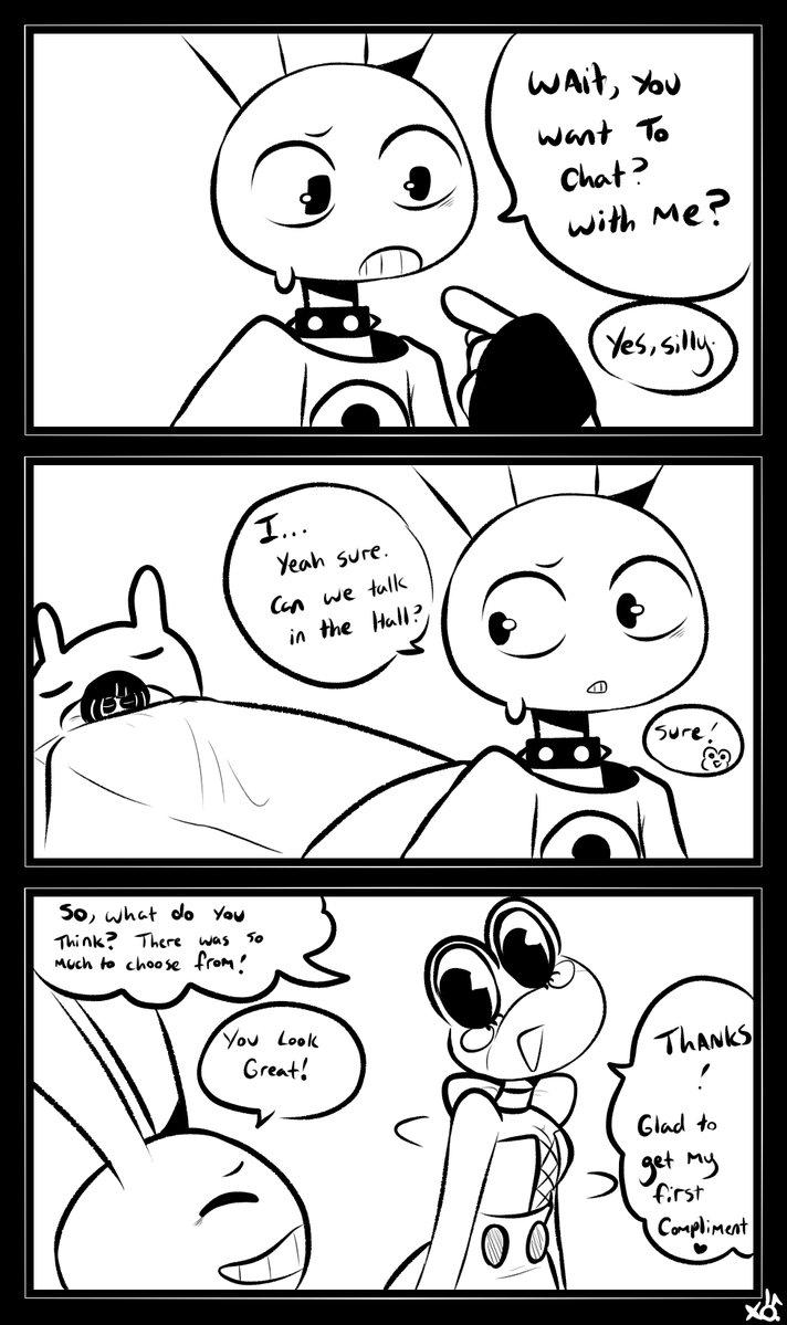 XObunny04's tweet photo. Double AU

It's time for Jax to finally have a heart to heart with Ribbit. Next pages we are gonna be seeing some more about this, but for now, enjoy the ride.

Make sure to click the image to read the whole comic!!

20/?? https://t.co/4LniC8OlfN