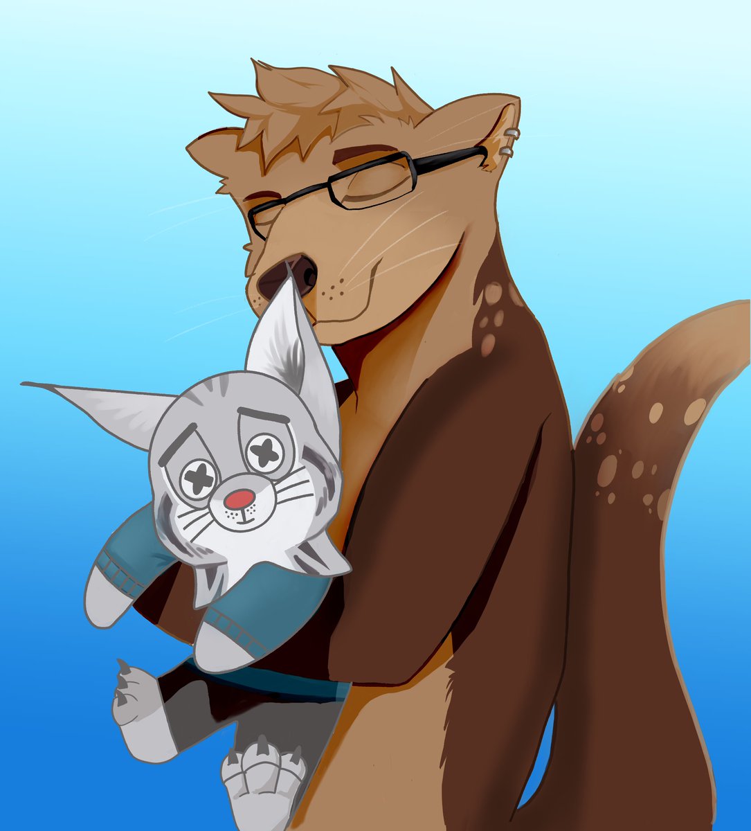 CocoNokoFace's tweet photo. Oh no. I turned Pawbert into a marketable plushie! ...he is mine now.

This amazing gift from a very dear friend of mine who wishes to stay anonymous despite how ADORABLE their art is. Please make sure to say how cute it is so I can rub it in their face. 🤎 https://t.co/eIRIlNgmuj