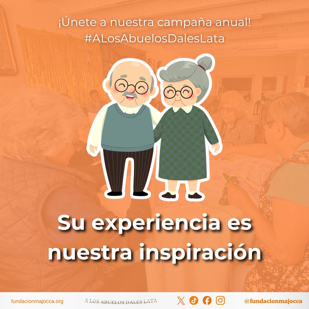 funmajocca's tweet photo. El #abuelo y la #abuela representan historias, #aprendizajes y cariño que merecen ser reconocidos todos los días 👴👵.
Recibimos tu aportación de enlatados de lunes a viernes de 9:00 a.m. a 4:00 p.m. en #FundaciónMAJOCCA 🧡.
📍C. 5 Sur 4106, Gabriel Pastor, 72420 Puebla, Pue. https://t.co/krxHFhUyGX