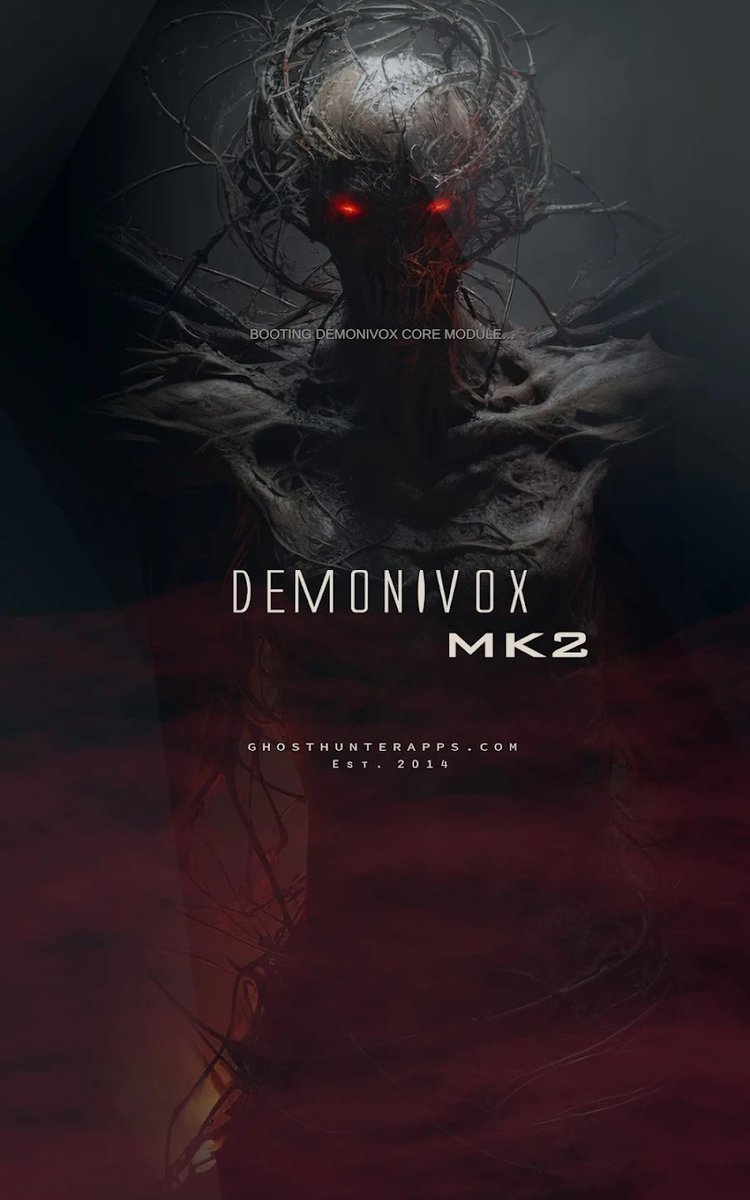 UFOCurrentsShow's tweet photo. Demonivox Mk2 is LIVE. 🔴

Two AI spirit radios. Live anomaly scoring. Schumann Resonance. Haptic feedback on field events.

Not a ghost box. Instrumentation.

📲 https://t.co/6vC82Dcm3a

#UAP #ParanormalResearch #ITC #EVP #EMF https://t.co/oXx8o8SI7x