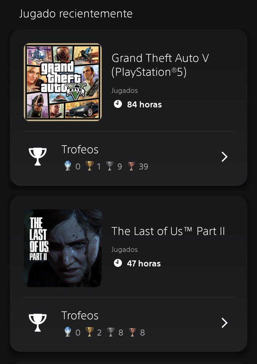 NotiPlay_'s tweet photo. Aparentemente, Sony está eliminando del historial de "Últimos juegos jugados" los títulos en formato físico.

Por ejemplo, anoche estuve jugando Saros durante un rato, pero al revisar la PlayStation App no aparece como si lo hubiera jugado.

Podría tratarse de un simple error, pero resulta bastante extraño.