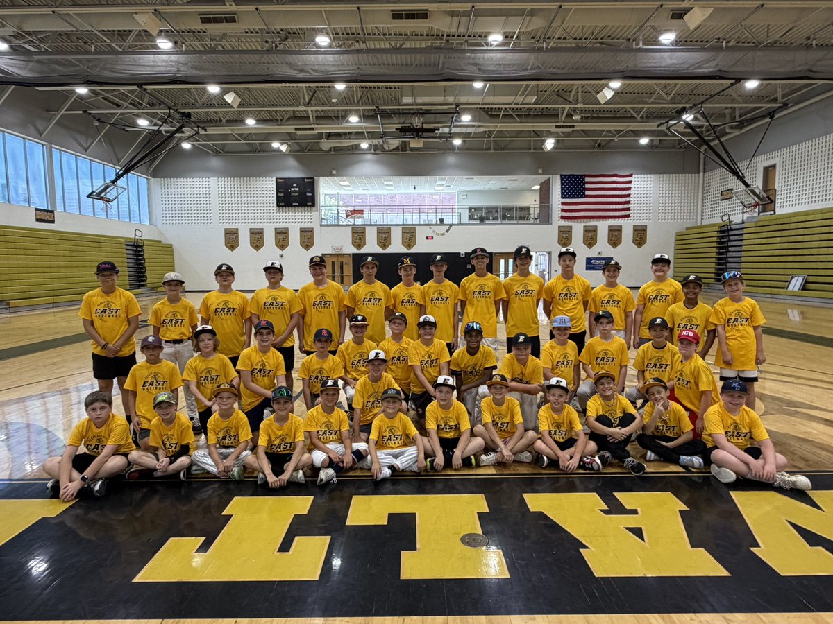 FZE_Baseball's tweet photo. Great week of camp!  These Elementary &amp; Middle school guys didn’t let the indoors stop them from working hard, being efficient, &amp; learning some stuff. Future is looking bright for the Lions. https://t.co/qqiQUwupz3