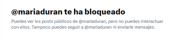 TaparrabosC's tweet photo. @ElsadelCastill3 @mariaduran Por cierto, ahora veo que María Durán me ha bloqueado 🥳😝 https://t.co/AcHawCx4FX