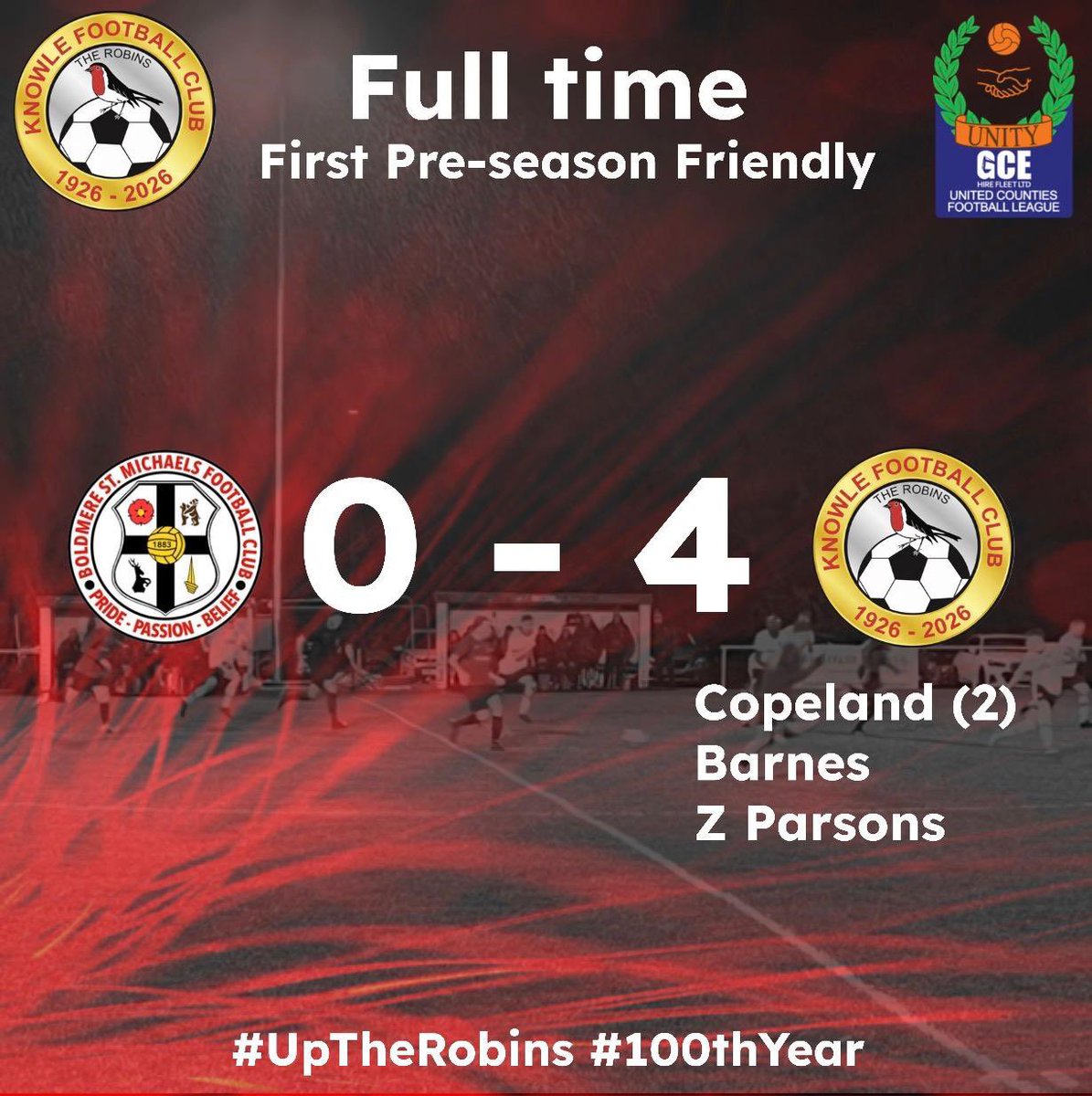 Knowle_FC's tweet photo. FT: @themikesfc 0-4 Knowle FC

⚽️ Copeland (2), Barnes, Z Parsons

Perfect start to pre-season 💪🐦

#UpTheRobins #100thYear https://t.co/aMkvwYsyjp