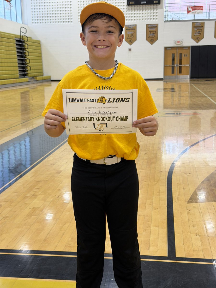 FZE_Baseball's tweet photo. Elementary School Knockout Champion: Leo Wintjen https://t.co/wTqkgSHQ7I