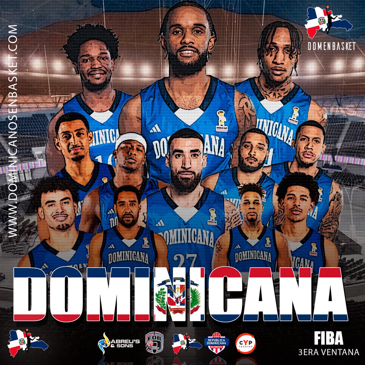 DomenBasket's tweet photo. #FIBAWC - Andres Feliz, Jean Montero, Gelvis Solano, Jassel Pérez, Chris Duarte, RJ Luis, Justin Minaya, Ángel Núñez, Juan Guerrero, Ángel Delgado, Joel Soriano, Luis Santos nos representarán ante USA en la tercera ventana al Mundial de Qatar 2027 | #GoRD🇩🇴 #Domenbasket🇩🇴 https://t.co/LF8ifdXsaD