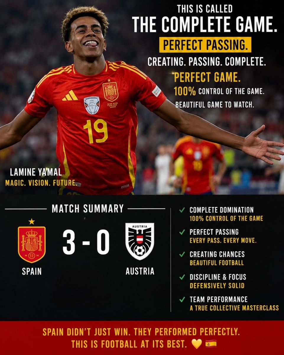 junaid_341's tweet photo. Total control. Beautiful football. Congratulations, Spain! 🇪🇸 https://t.co/ORBdSHju5P