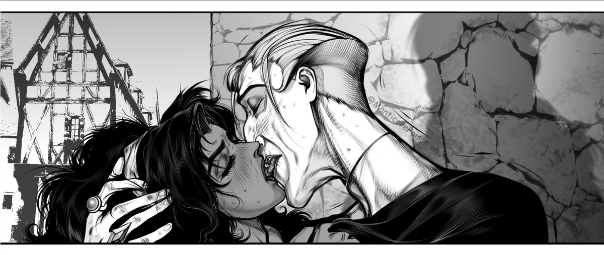 ManticorePoison's tweet photo. A fragment of the page depicting a passionate, nasty, slobbery kiss - I think that captures their mood better.
ΰ² ο ΰ²
#TheHunchbackofNotreDame #Esmeralda #ClaudeFrollo #Fresme https://t.co/V72GQs20Ur