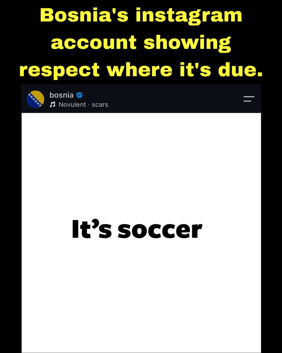 LemonCityLive's tweet photo. Bósnia lost a bet and now it’s called soccer there too. Next up, Belgium. https://t.co/YObmQMTbxb