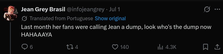 TheForeverMC's tweet photo. Calling her a "storage unit" because you don't like the depiction of her sleeping with multiple people is incredibly misogynistic. And you get nothing but other scum agreeing with you and calling her a slut/whore. https://t.co/QROFZTGD0s