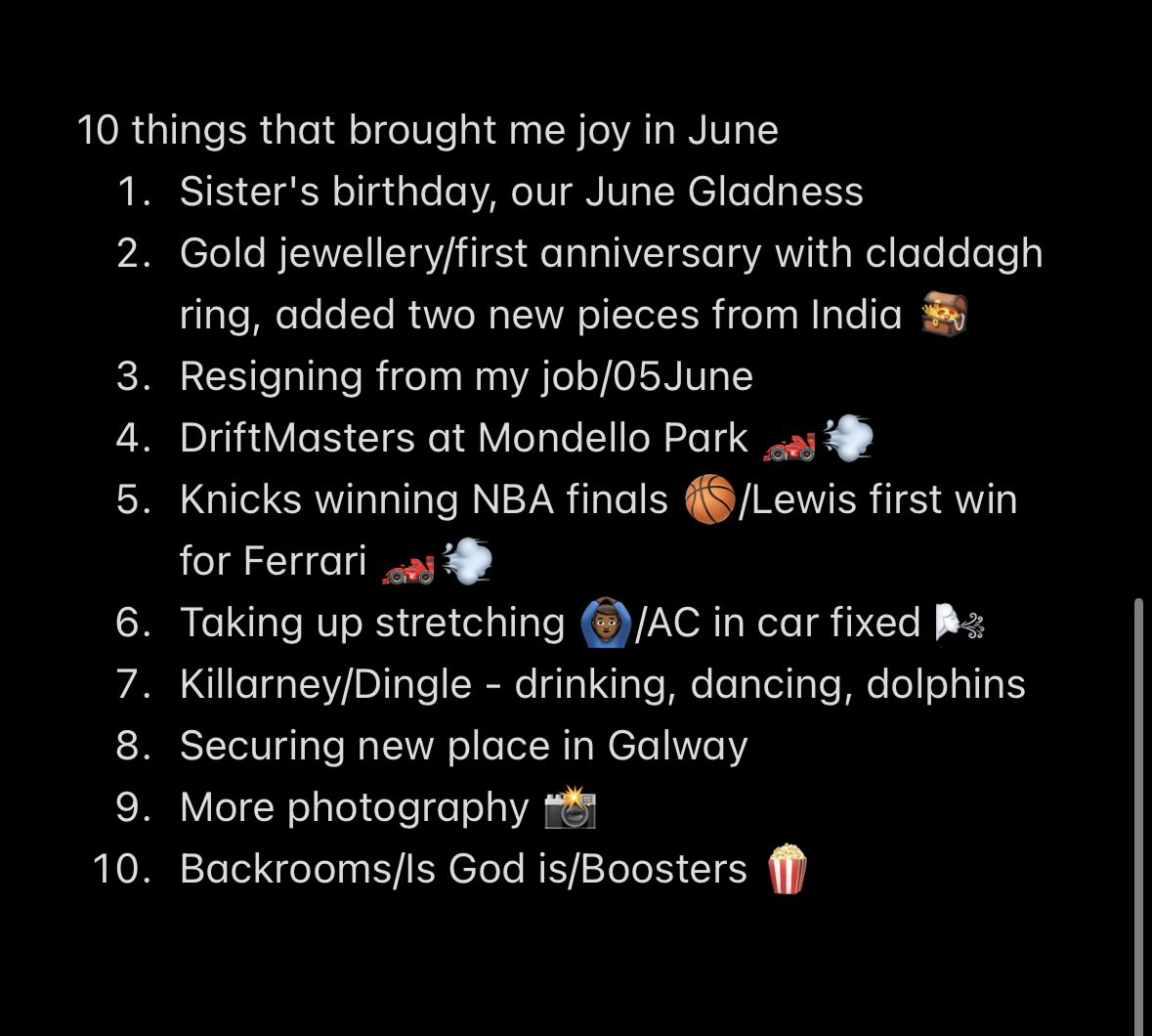 nkjesse_'s tweet photo. 06/26 

WHAT A MONTH!!
i wouldn’t change a thing though https://t.co/NFtN3xLM3H