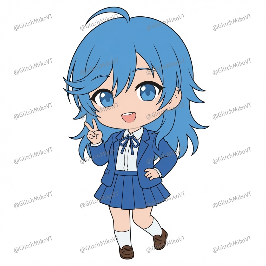 GlitchMikoVT's tweet photo. From sketch to color💙

The journey continues, and the final version is going to be even better⚡️

#vtubercommunity  #originalcharacterart #ENVtuber https://t.co/WRYZvI4IG8