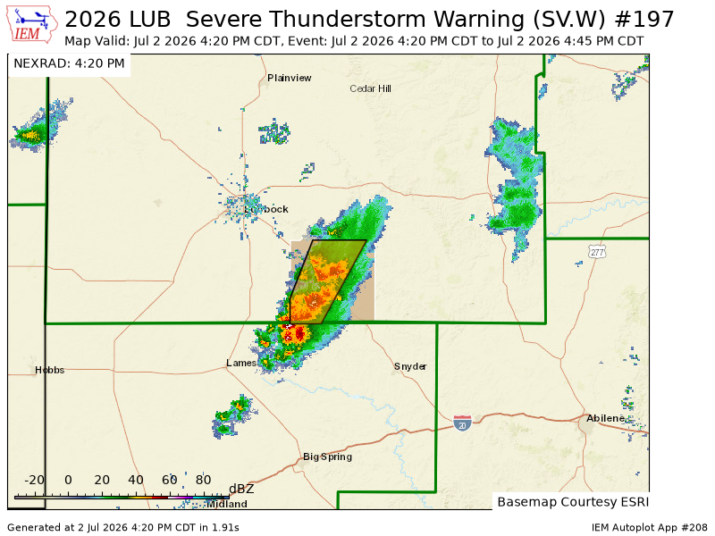 SCStormChasers's tweet photo. LUB issues Severe Thunderstorm Warning [damage threat: CONSIDERABLE, wind: 70 MPH (OBSERVED), hail: <.75 IN (RADAR INDICATED)] for Garza [TX] till 4:45 PM CDT https://t.co/7CueMmO0yo https://t.co/2hNFLvDJyL