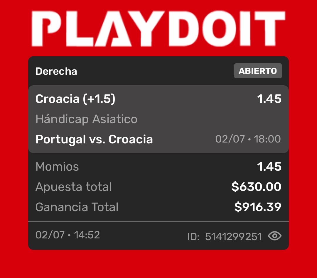BatoBetsMX's tweet photo. Segundo pick de RETO ESCALERA 🪜🪜

🇵🇹PORTUGAL VS CROACIA🇭🇷

Ya tenemos listos el tercer pick para cuando se gane esta…🤑🤑

#mundialdefútbol2026 #cristiano #cristianoronaldo #cr7 https://t.co/LLFgFOwc2Y