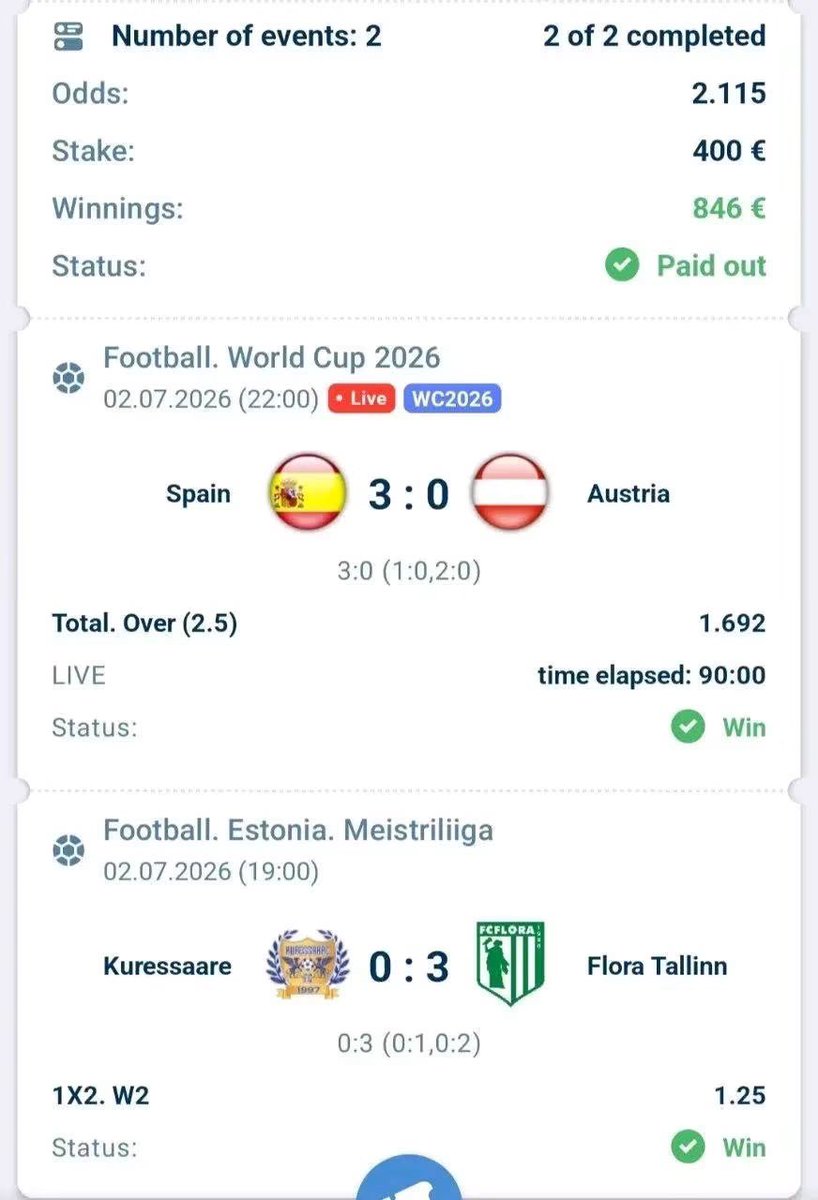 LevyKingTips's tweet photo. Booooom 🥳🤗🤗BANKER WON💚💚 

𝐂𝐎𝐍𝐆𝐑𝐀𝐓𝐔𝐋𝐀𝐓𝐈𝐎𝐍𝐒 ✅✅✅💯🥳🥳🎉🥳👏 ✅✅✅✅ To  ALL Who Played 

🫡🫡🔥🔥🔥🔥🔥🔥 https://t.co/N3s1JM3CSL
