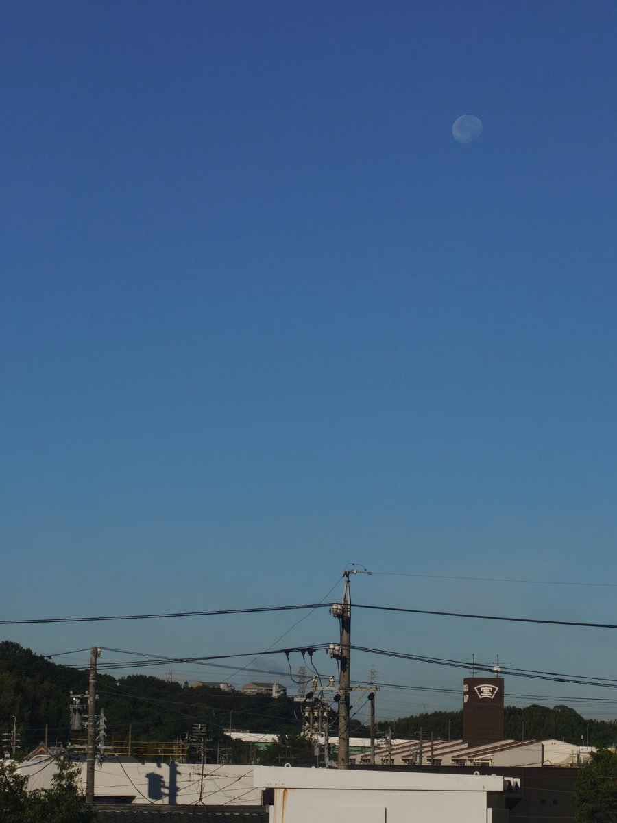 superaero1's tweet photo. 大高城址とお月さま。露出補正−１ https://t.co/9ahQZDtD1S