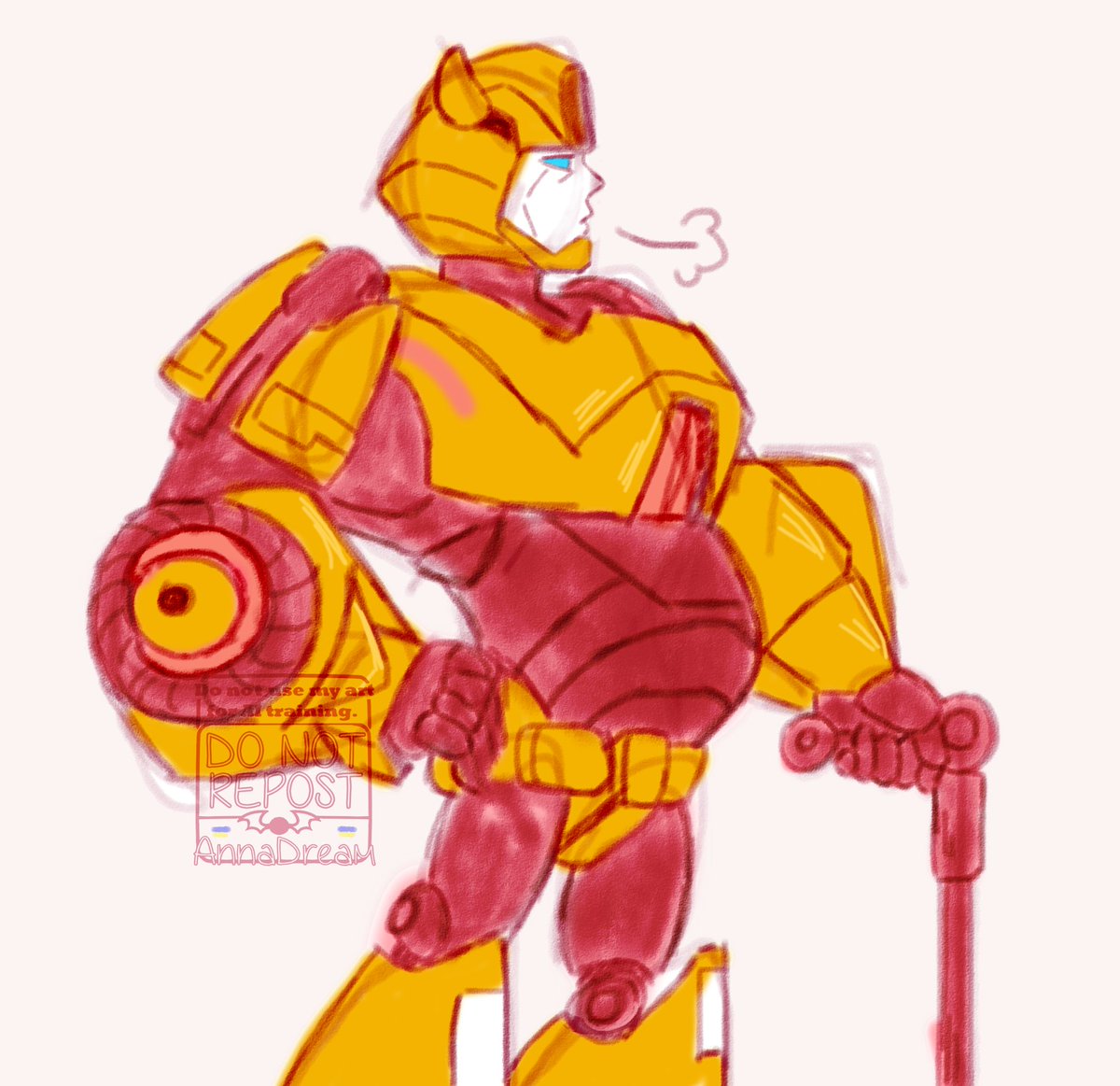 AnnaDream24's tweet photo. Bumblebee has a very large baby
  
#transformers #bumblebee #mechpreg https://t.co/craPWxfJCN