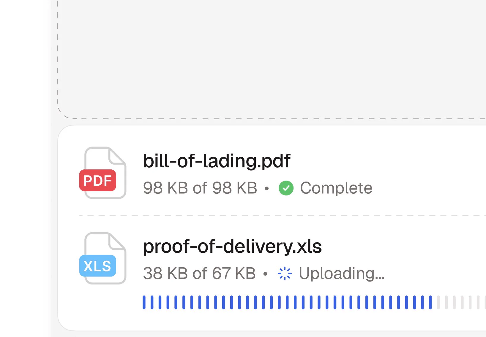 B2B 운영 SaaS UI 디테일 — 테이블·업로드·모바일 카드