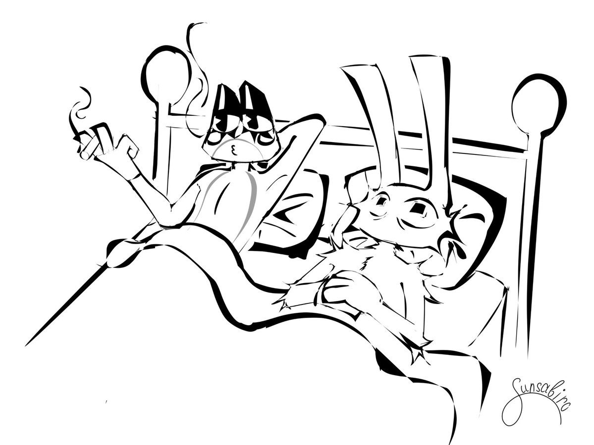 Sunsabiro's tweet photo. 🐸🐇

#tadc #ribbitrabbit #theamazingdidgitalcircus https://t.co/S8zKDjsKBw