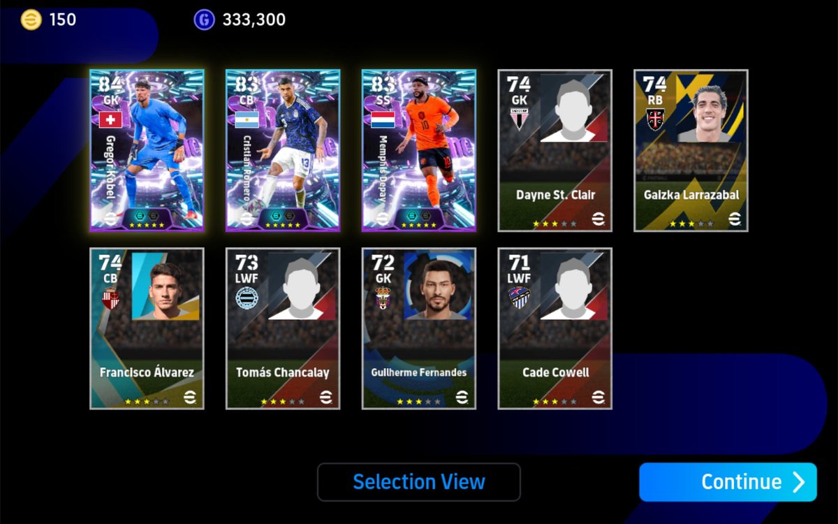 zalmunn's tweet photo. Baru kali ini gua gacha bansos langsung tiga gini mint 🤣😆

Lumayan akun build up Rice jadi makin bagusan 😁

#eFootball https://t.co/no4AZBHl3u