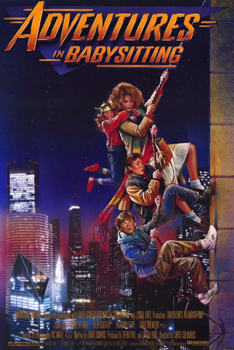 landofthe80s's tweet photo. "Adventures in Babysitting" starring Elisabeth Shue debuted in theatres today in 1987.

BITE-SIZED FACT | Chris Columbus made his directorial debut. https://t.co/Qu6UfZSUFz
