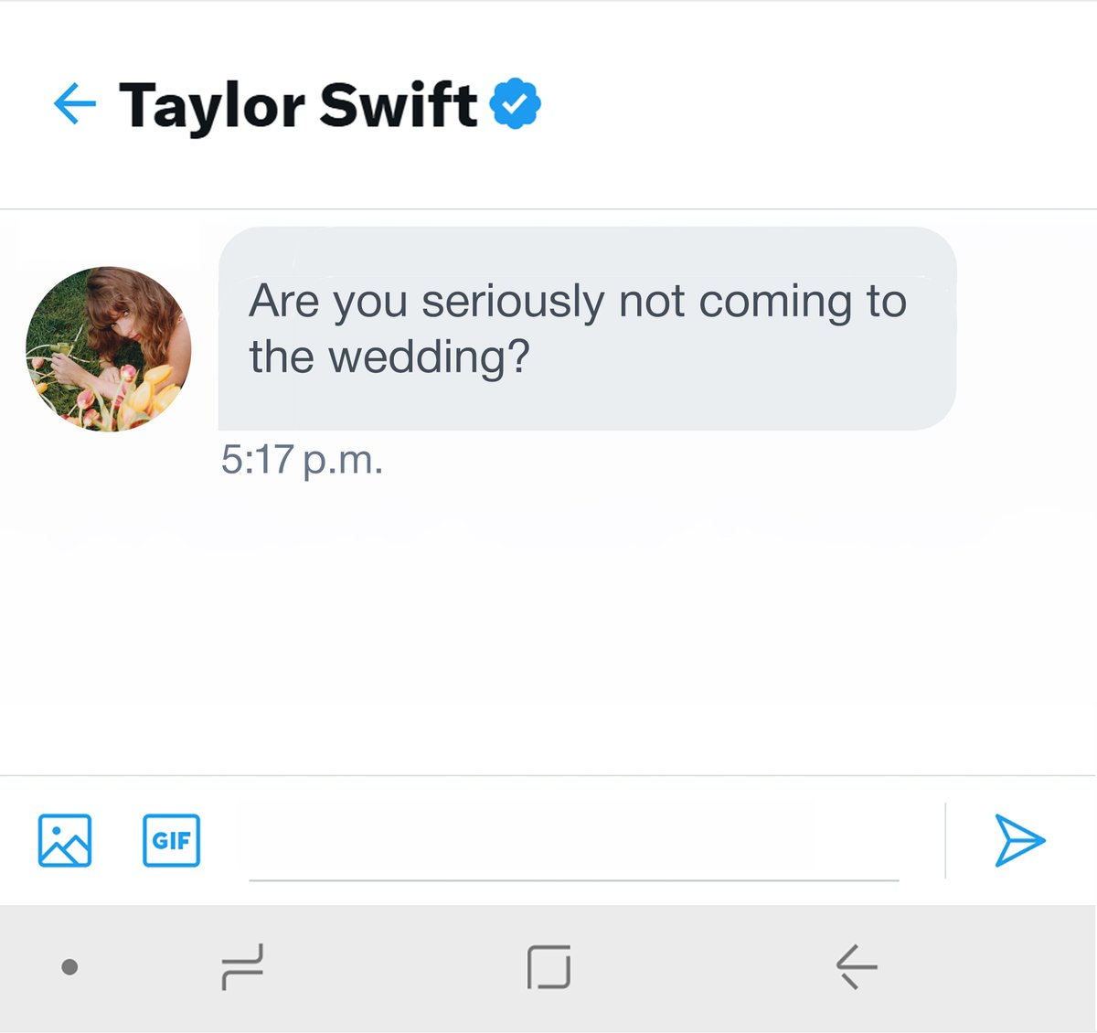 PapiTrumpo's tweet photo. NOT MY KIND OF VIBE, TAY TAY!!! https://t.co/NASQ27kPyN
