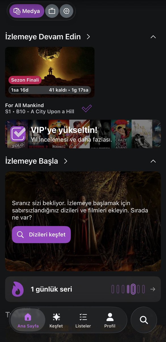 melorea_'s tweet photo. Trakt - bütün uygulamaların veri bağlantısı olan o yer.
Öncelikle sitesi var, uygulama indirmeyip de kullanabilirsiniz 👍🏻
Tamamen Türkçe.
Arayüz karışık diyen var ama bana o kadar karışık gelmedi, sofa time’ın arayüzü daha karışık. VIP yazılan kısımları kapatırsanız hafifler https://t.co/7pfE1YP1fm