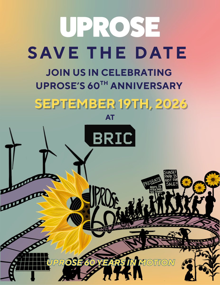 yeampierre's tweet photo. Founded during a peoples convention in 1966 &amp; still bringing it, join UPROSE in celebrating 60 years of fighting, building &amp; winning🐝🍯🌻🍃 https://t.co/DQyfE9QFAg