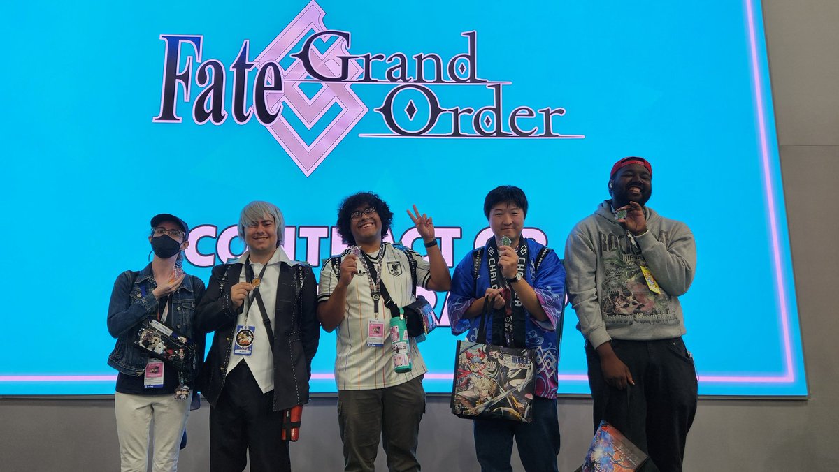 FateGO_USA's tweet photo. Our Masters really know their Servants! Congratulations to all our participants! Don't forget to join the next round of Who's That Servant later today at 3:25 PM at South Hall #3320!

#FateGOUSA #AX2026 https://t.co/uzxQwEyBD7