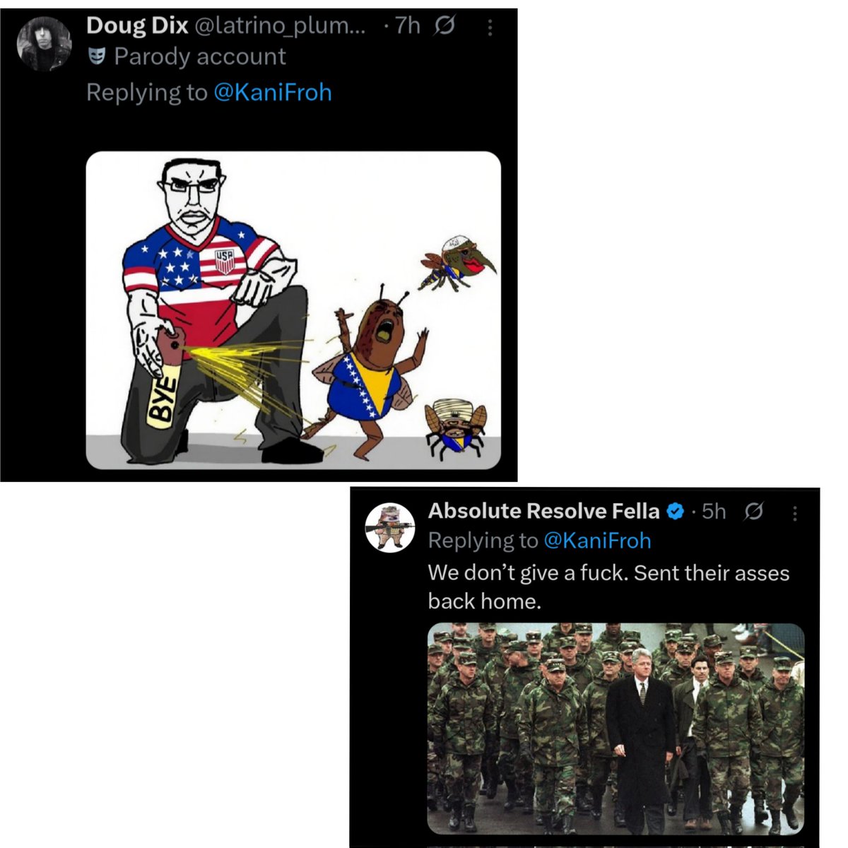 KaniFroh's tweet photo. Very nice people leaving such normal comments and then wondering why no one likes them 👍 https://t.co/xC2IQ6464M