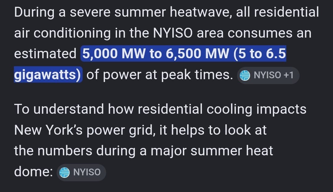 BoCamaro's tweet photo. So.....

Aak the data centers that are using 1000% more power than the residential air conditioning to cut their usage back????

What are you doing????

1,113 data centers are using 52.3 Gigawatt of power compared to the 6 Gigawatt of residential cooling used...

But you go after the residents?

Can't burden your corporate donors, I guess????