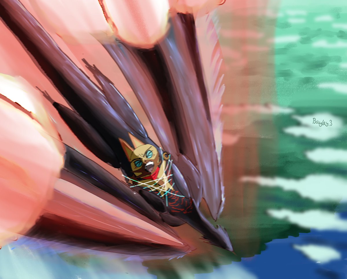 Baylaydaylay's tweet photo. My take on the Monster Hunter Stories 3 DLC (not worth it🥀) https://t.co/8QvV7tGyiW