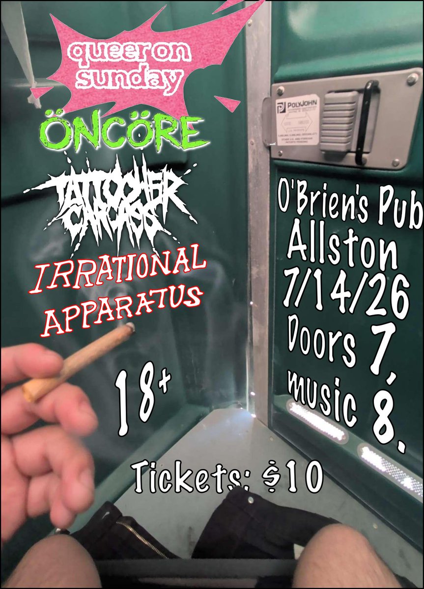 IrrationalApp's tweet photo. Come see us and other loud bands at O'Brien's Pub in Allston on 7/14.

It's going to be a night to  remember. https://t.co/wsZLk0Y6I3