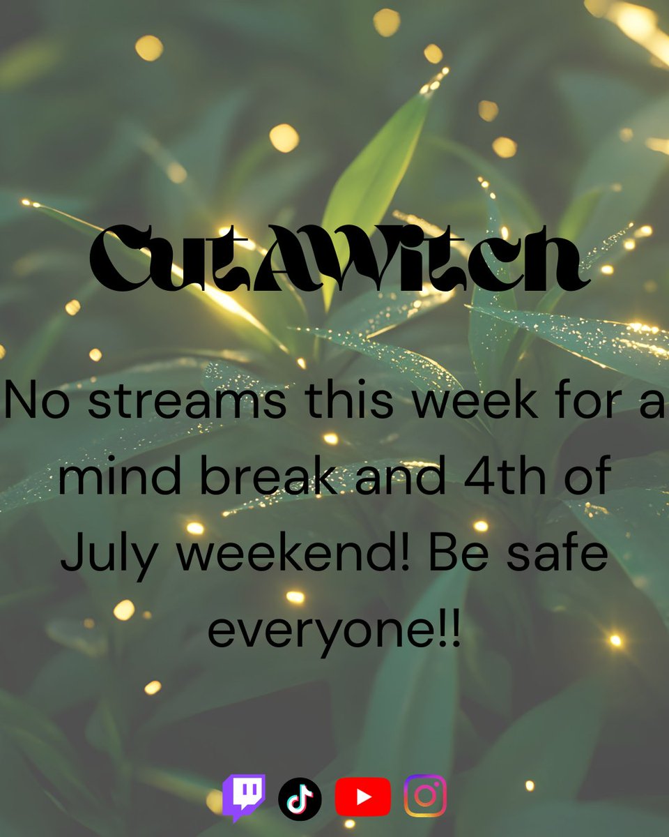 CutAWitch's tweet photo. Enjoy your break everyone!!!

#twitch #twitchstreamer #affiliate https://t.co/q4cBEpu6ib