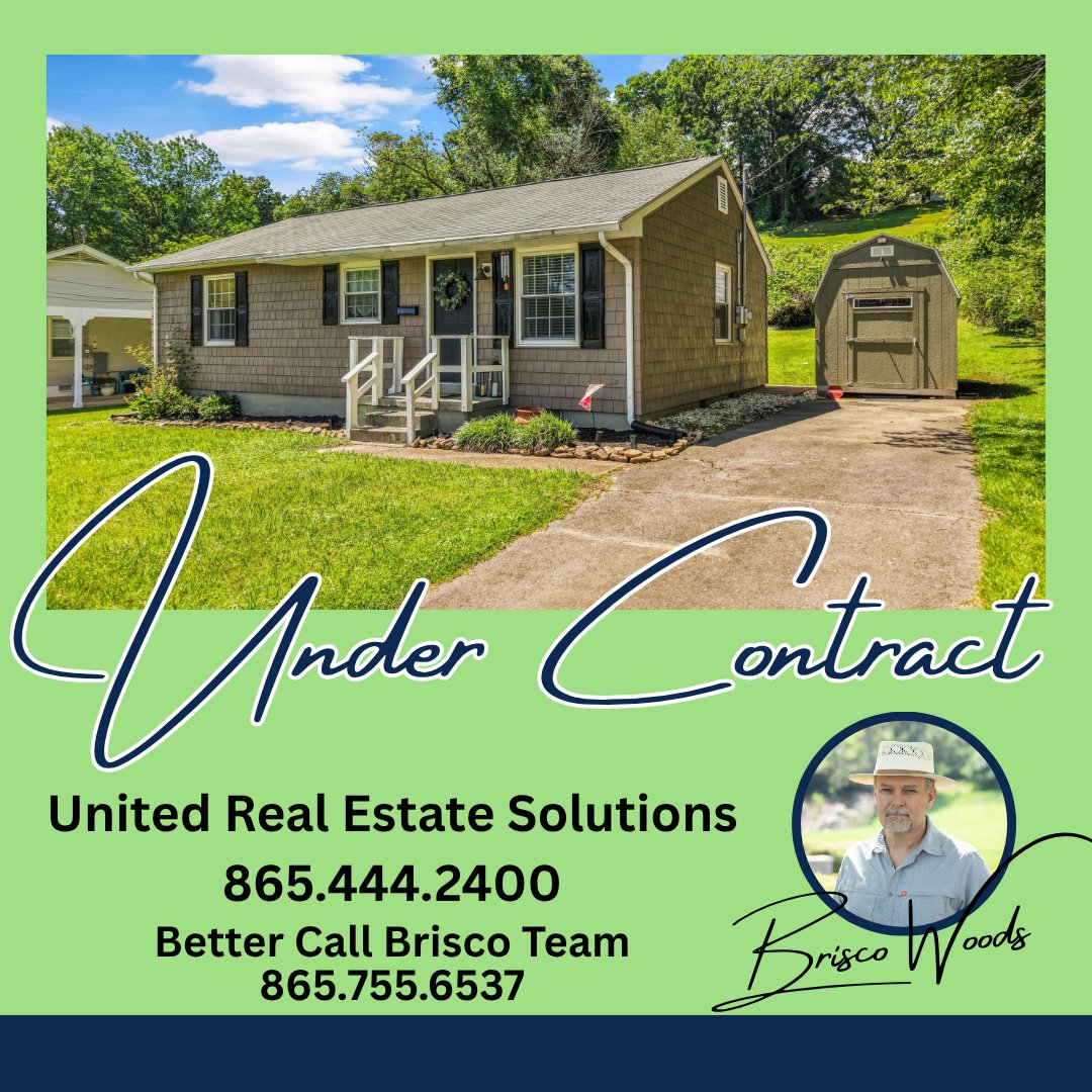 lori_runner's tweet photo. UNDER CONTRACT!   

Congratulations to my seller on getting their Oak Ridge home under contract. It's been a pleasure helping navigate the process, and we're one step closer to a successful closing!  

Brisco Woods 865-755-6537 
United Real Estate Solutions Office: 865-444-2400 https://t.co/YxHROejv2K