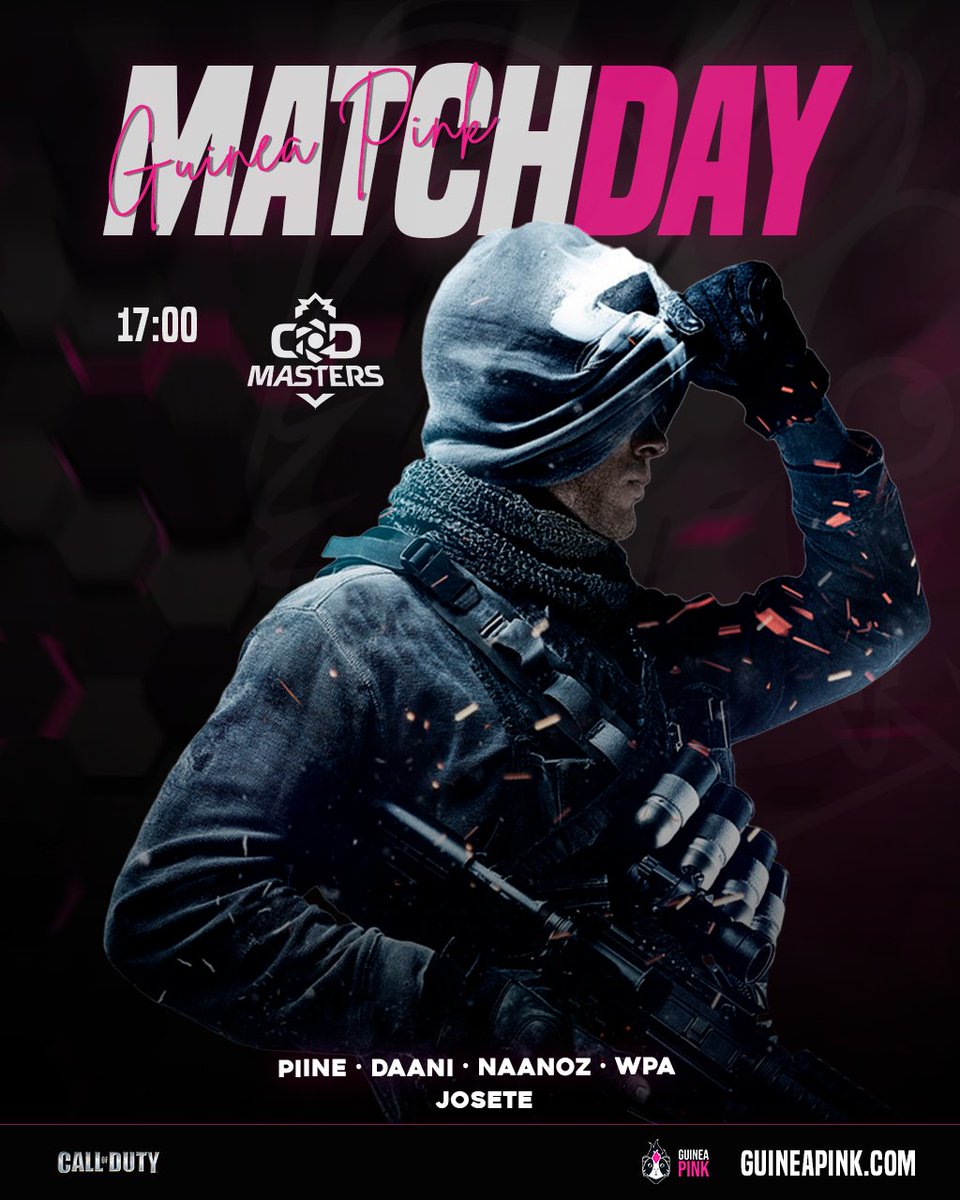 GuineaPinkClub's tweet photo. โจMATCH DAY @FECOD_es #CODMastersโจ
๐Nuevo equipo.
๐Primer partido.
๐Muchรญsimas ganas.
Hoy comienza el camino de nuestro roster de Call of Duty en el Movistar eSports Center๐ฅ
Que sea el primero de muchos๐น
17h vs #MUPPETS
๐ฌ ยกMandad vuestro apoyo!
#BEPROUD https://t.co/QvfItLkgYj