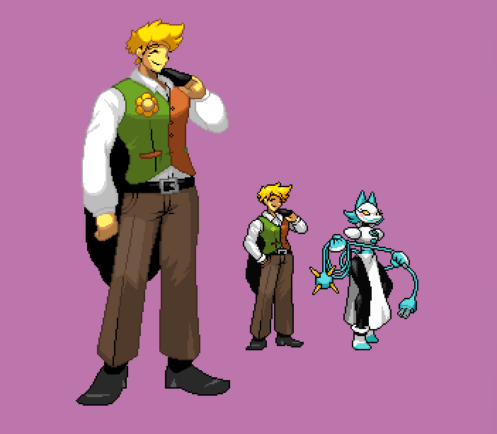 Jazzicks's tweet photo. Flowery in the Fraymakers-esque art style #pixelart https://t.co/Zq0LMnAJdD