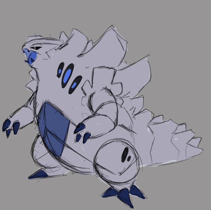 Serynaberry's tweet photo. Guardian Tyranitar (Pure)
A Tyranitar type that has been modified by an ancient civilization to be a servant and ultimate bastion for their defense. 
It now guards the ancient ruins underground https://t.co/CnAwdnDaAG