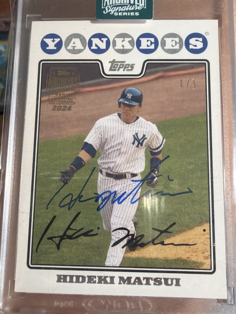 松井秀喜選手のヤンキース時代を切り取った、Archives Signature