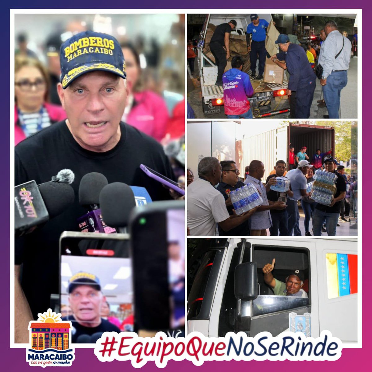 ysigoaca's tweet photo. El Alcalde de Maracaibo, @gcdimartino, reafirmó el apoyo logístico y de transporte para la movilización de insumos desde los centros de acopio hacia la ZODI. Asimismo, la ciudad se une firmemente al duelo nacional de 7 días decretado tras los sismos
​#EquipoQueNoSeRinde #PRELEMI https://t.co/oH1TytQqcg