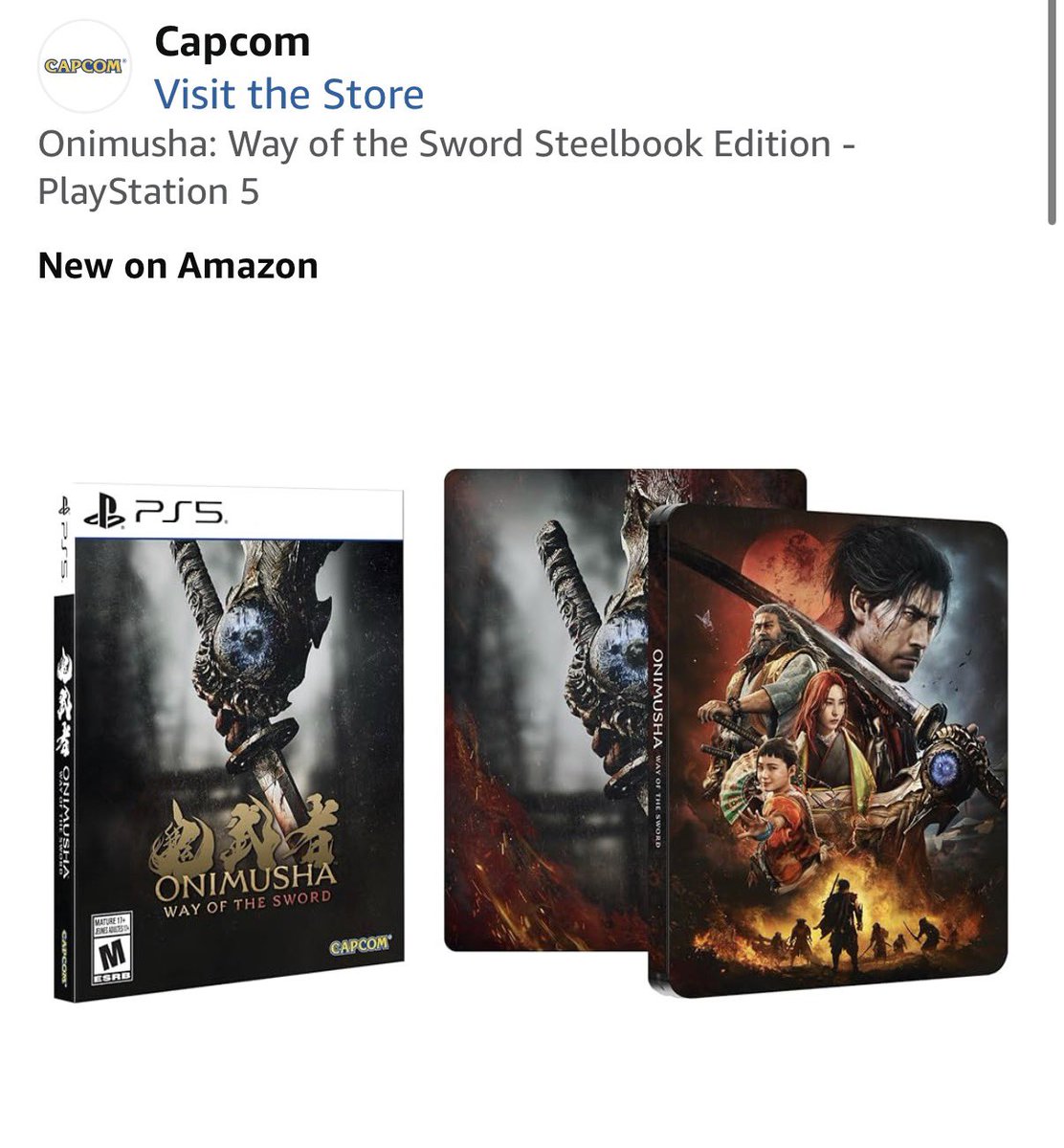 sattymari_'s tweet photo. Quando a cópia física de Onimusha chega @GamerHutStore? 🥹 https://t.co/mbl5oZwbeC